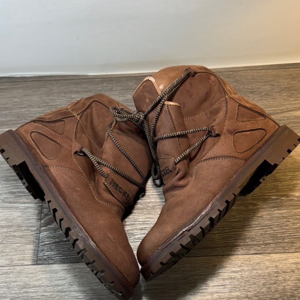 Davos camping Men's Brown Boots size 44 made in Italy (s121)